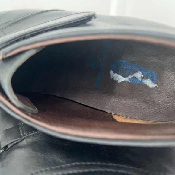 Wolky Bia Chelsea Ankle Boots Women's 39 8 Black Leather Booties Wedge - Picture 11 of 14